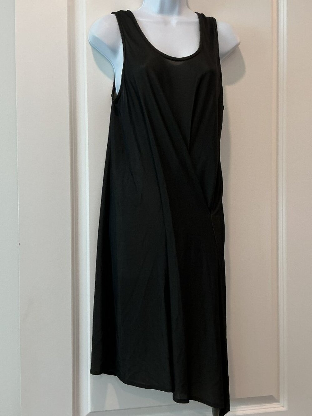 Ann Demeulemeester Black Sleeveless Drape Dress